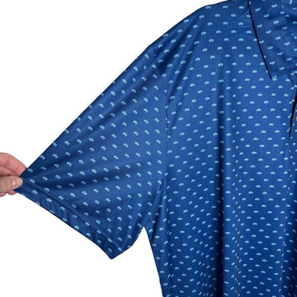 Pro Tour Golf Polo XXL Mens Blue Bus Short Sleeve Casual Active Resort Wear - Picture 2 of 12